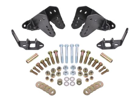 BMR 78-87 G-Body Rear Coilover Conversion Kit w  Control Arm Bracket - Black Hammertone Online Sale