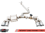 AWE Tuning Volkswagen Golf R MK7.5 SwitchPath Exhaust w Chrome Silver Tips 102mm on Sale