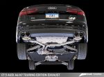 AWE Tuning Audi C7.5 A6 3.0T Touring Edition Exhaust - Quad Outlet Diamond Black Tips Online now