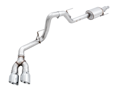 AWE Tuning 2015+ Ford F-150 0FG Single Exit Performance Exhaust System w 4.5in Chrome Silver Tips For Discount