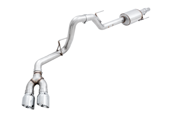 AWE Tuning 2015+ Ford F-150 0FG Single Exit Performance Exhaust System w 4.5in Chrome Silver Tips For Discount