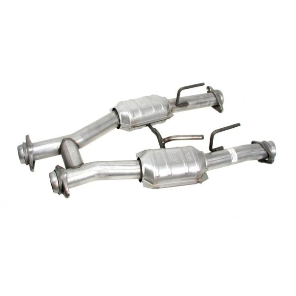 BBK 79-93 Mustang 5.0 Short Mid H Pipe With Catalytic Converters 2-1 2 For BBK Long Tube Headers Fashion