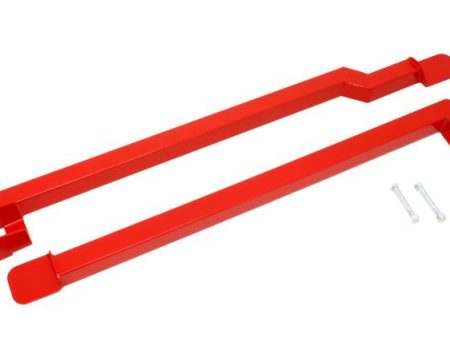 BMR 93-02 F-Body Non-Convertible Weld-On Boxed Subframe Connectors - Red For Sale