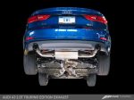 AWE Tuning Audi 8V A3 Touring Edition Exhaust - Dual Outlet Diamond Black 90 mm Tips Online now