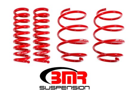 BMR 16-17 6th Gen Camaro V8 Performance Version Lowering Springs (Set Of 4) - Red Supply