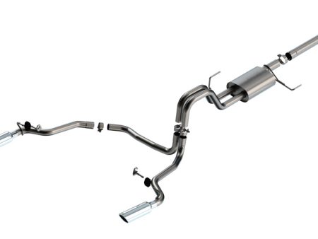 Borla 21-22 Ford F-150 Powerboost 3.5L V6 2WD & 4WD 4DR 3in, 2.25in S-TYPE Catback w  Chrome Tip on Sale