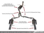 AWE Tuning Audi B8 A4 Touring Edition Exhaust - Dual Outlet Polished Silver Tips on Sale