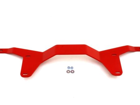 BMR 05-14 S197 Mustang Rear Driveshaft Tunnel Brace - Red For Sale