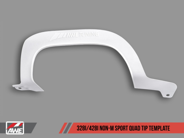 AWE Tuning BMW F3X 328i M Sport Quad Tip Marking Template For Discount