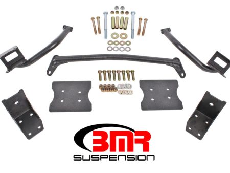 BMR 79-04 Fox Mustang Torque Box Reinforcement Plate Kit(TBR005H And TBR003H) - Black Hammertone Hot on Sale