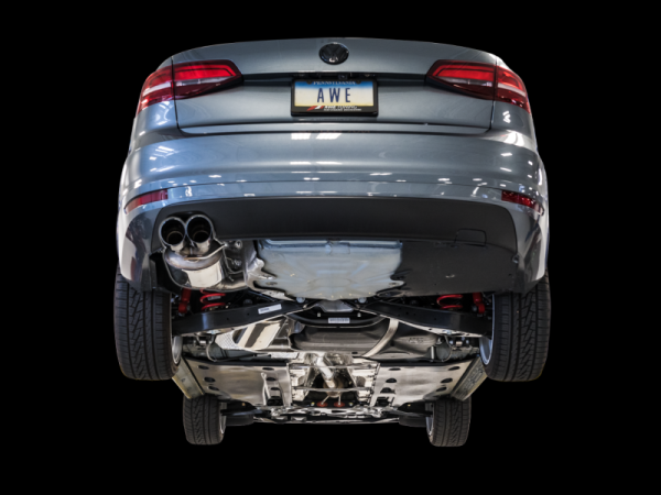 AWE Tuning 09-14 Volkswagen Jetta Mk6 1.4T Touring Edition Exhaust - Chrome Silver Tips Online Sale