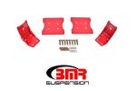 BMR 79-04 Fox Mustang Lower Torque Box Reinforcement Plates - Red Supply