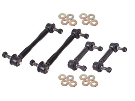 BMR 15-17 S550 Mustang Front and Rear Sway Bar End Link Kit - Black For Sale