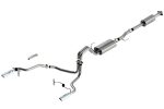 Borla F-150 2021 3.3L CC SB EC STB XL XLT Lariat KR Plnm LTD 3 2.25 SRE Cat-Back S-Type Chrome Tips Fashion