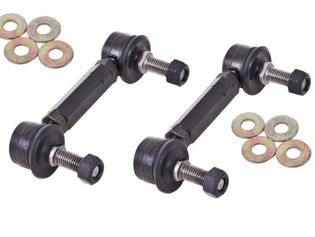 BMR 15-17 S550 Mustang Rear Sway Bar End Link Kit - Black Fashion