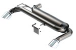 Borla 21-22 Ford Bronco 2.3L 4WD ATAK Axle Back Exhaust w  Bright Chrome Tips Online now