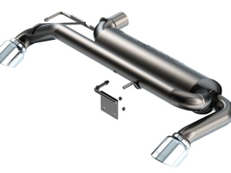 Borla 21-22 Ford Bronco 2.3L 4WD ATAK Axle Back Exhaust w  Bright Chrome Tips Online now