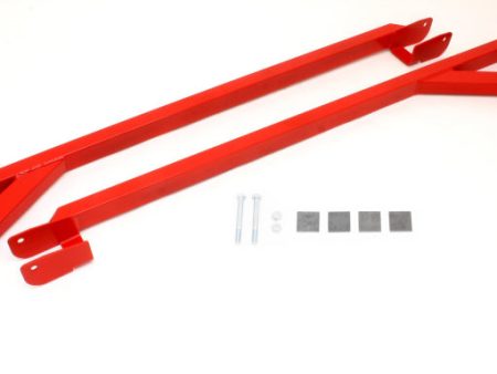 BMR 82-82 3rd Gen F-Body Weld-On Boxed Subframe Connectors (Inside Frame Exhaust) - Red Supply