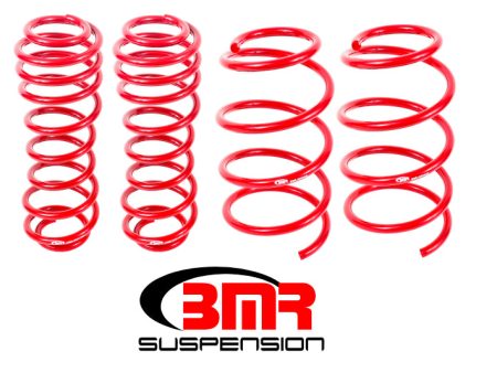 BMR 05-14 S197 Mustang GT Drag Version Lowering Springs (Set Of 4) - Red For Discount