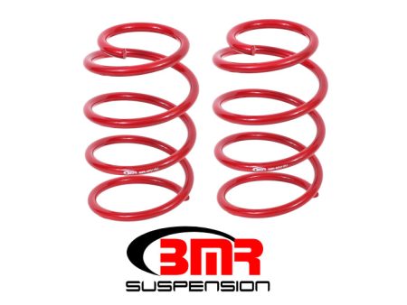 BMR 05-14 S197 Mustang GT Front Performance Version Lowering Springs - Red For Sale