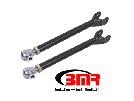 BMR 08-17 Challenger Lower Trailing Arms w  Single Adj. Rod Ends - Black Hammertone Online Hot Sale