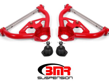 BMR 78-87 G-Body Non-Adj. Upper A-Arms (Polyurethane) - Red Online Hot Sale