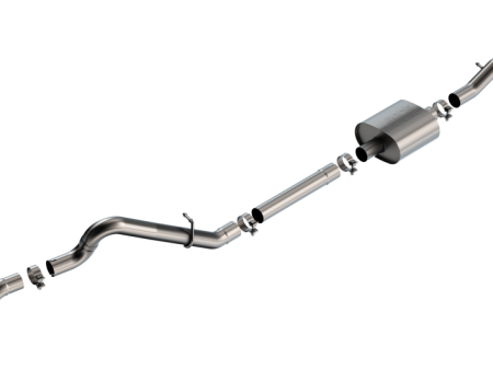 Borla 21-22 Ford Bronco 2.3L 2DR 4DR T-304 Stainless Steel Cat-Back Touring Exhaust - Brushed For Cheap