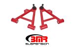 BMR 79-93 Fox Mustang Lower Non-Adj. A-Arms (Coilover Only) w  Tall Ball Joint (Poly) - Red Supply