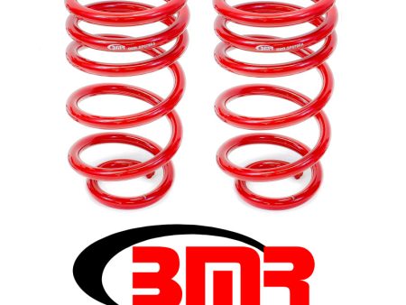 BMR 10-15 5th Gen Camaro V8 Rear Lowering Springs - Red Online