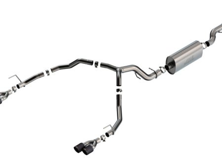 Borla 21-22 Chevrolet Tahoe 6.2L V8 2 4WD 4DR T-304 SS Touring Cat-Back Exhaust w  Carbon Fiber Tips Online Hot Sale