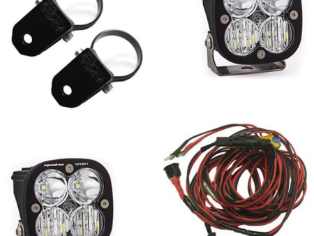 Baja Designs Squadron Sport Polaris A-Pillar LED Light Pods w  2.0in Harness Mounts Kit Online Hot Sale