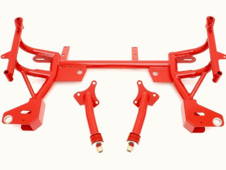 BMR 93-02 F-Body K-Member w  Turbo SBC BBC Motor Mounts and Pinto Mounts - Red Online Sale