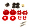 BMR 10-11 5th Gen Camaro Street Version Rear Cradle Bushing Kit (BK001 BK016) - Black Red For Cheap