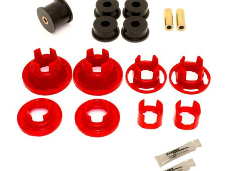 BMR 10-11 5th Gen Camaro Street Version Rear Cradle Bushing Kit (BK001 BK016) - Black Red For Cheap