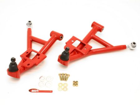 BMR 93-02 F-Body Adj. Lower A-Arms Poly Rod End Combo - Red Supply