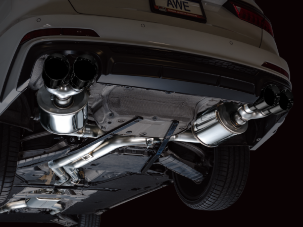 AWE Tuning 19-23 Audi C8 S6 S7 2.9T V6 AWD Touring Edition Exhaust - Diamond Black Tips For Cheap