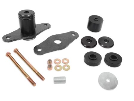 BMR 11-18 Dodge Challenger Motor Mount Solid Bushing Upgrade Kit - Black Anodized For Discount