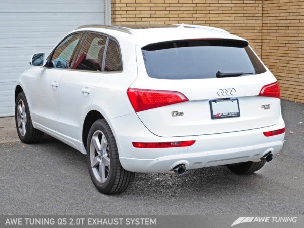 AWE Tuning Audi 8R Q5 2.0T Touring Edition Exhaust - Polished Silver Tips Sale