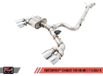 AWE Tuning Volkswagen Golf R MK7.5 SwitchPath Exhaust w Chrome Silver Tips 102mm on Sale