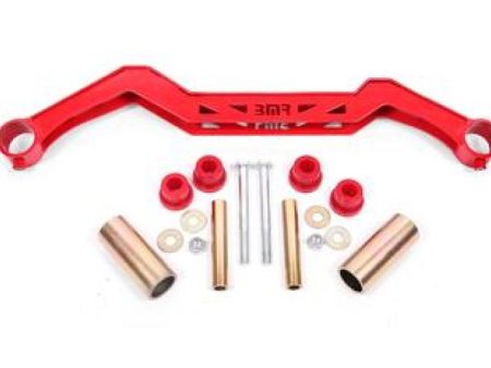 BMR 79-93 Ford Mustang Transmission Crossmember TH350 PG 700R4 C4 C6 AOD 4L60 - Red Online Hot Sale