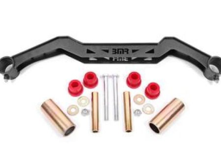 BMR 79-93 Ford Mustang Transmission Crossmember TH350 PG 700R4 C4 C6 AOD 4L60 - Black Hammertone Hot on Sale