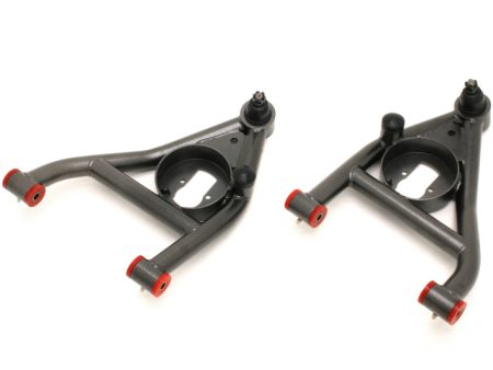 BMR 67-69 1st Gen F-Body Lower A-Arms Non-Adj. Rear Bump Stops (Polyurethane) - Black Hammertone Online now