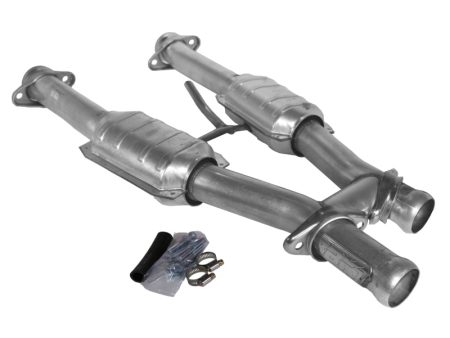 BBK 79-93 Mustang 5.0 Short Mid H Pipe With Catalytic Converters 2-1 2 For BBK Long Tube Headers Fashion