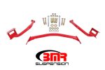 BMR 79-04 Fox Mustang Tubular Style Upper Torque Box Reinforcement Plates - Red Supply