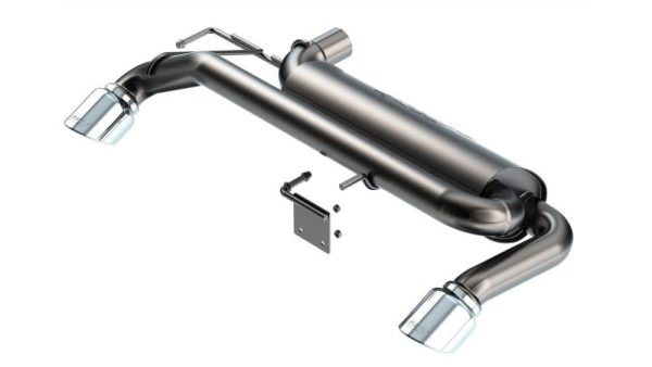 Borla 21-22 Ford Bronco 2.3L 4WD S-Type Axle Back Exhaust w  Bright Chrome Tips Hot on Sale