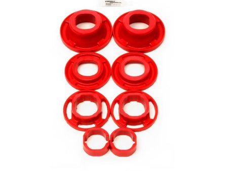 BMR 12-15 5th Gen Camaro Rear Cradle Street Version Poly Inserts Only Bushing Kit - Red Fashion