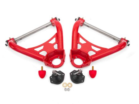 BMR 64-72 A-Body Non-Adj Upper A-Arms (Polyurethane) - Red on Sale