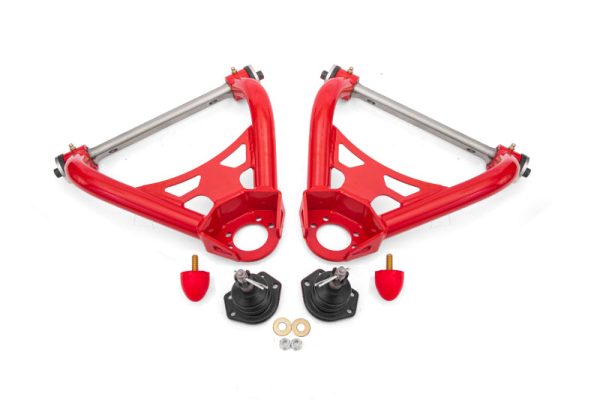 BMR 64-72 A-Body Non-Adj Upper A-Arms (Polyurethane) - Red on Sale