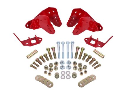 BMR 78-87 G-Body Rear Coilover Conversion Kit w  Control Arm Bracket - Red on Sale