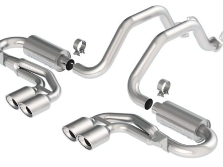 Borla 97-04 Corvette Coupe Conv Hatchback 5.7L 8cyl 4spd 6spd RWD Classic S-Typein Cat-Back Exhaust Supply